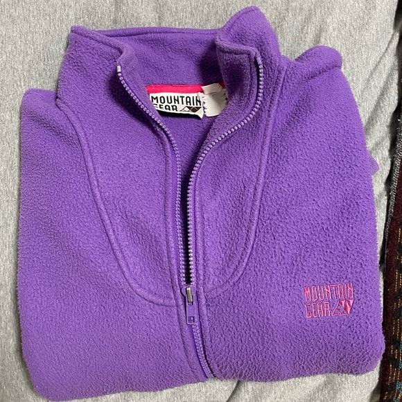 Purple thrifted zip up fleece - Picture 3 of 4